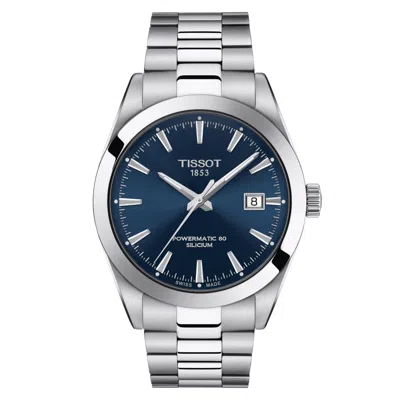 Pre-owned Tissot Gentleman Powermatic 80 Silicium Watch T127.407.11.041.00