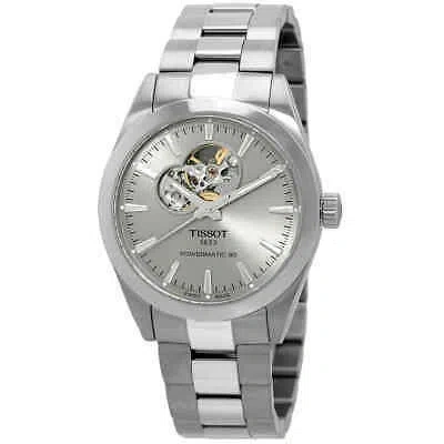 Pre-owned Tissot Gentleman Powermatic Automatic Rhodium Dial Watch T127.407.11.081.00