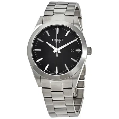 Tissot Gentleman Quartz Black Dial Men's Watch T127.410.11.051.00 In Metallic