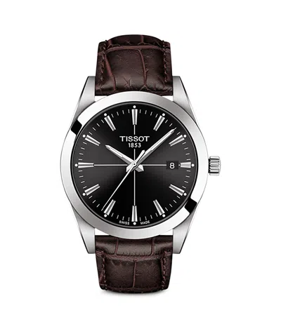 Tissot Gentleman Watch, 40mm In Black/brown