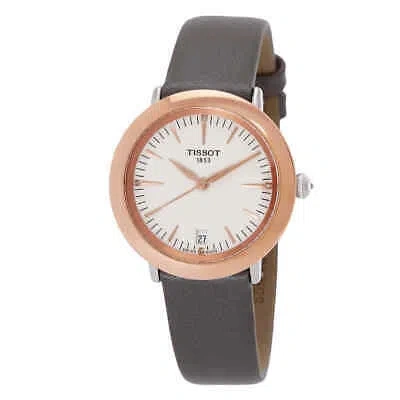 Pre-owned Tissot Glendora Quartz Diamond Cream Opalin Dial Ladies Watch T929.210.46.266.00