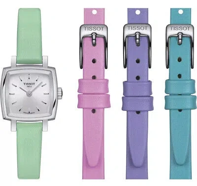 Pre-owned Tissot Green Womens Analogue Watch Lovely Summer Set T0581091603101