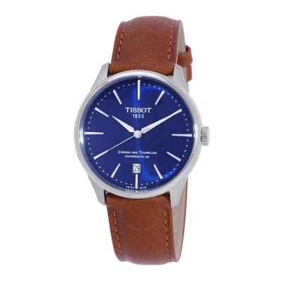 Tissot Hemin Des Tourelles Automatic Blue Dial Men's Watch T139.807.16.041.00 In Blue / Brown