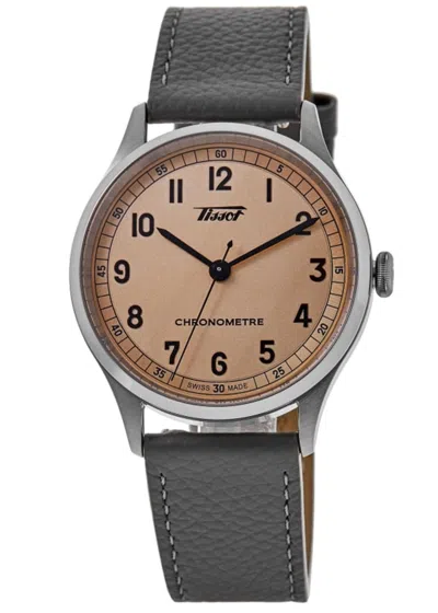 Tissot Heritage 1938 Automatic Cosc Pink Dial Leather Strap Men's Watch T142.464.16.332.00