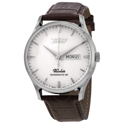 Tissot Heritage Automatic Silver Opalin Dial Men's Watch T1184301627100 In Brown / Silver