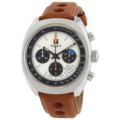 Tissot Heritage Chronograph Automatic Men's Watch T124.427.16.031.01 In Black / Brown / Silver