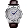 Tissot Heritage Navigator Automatic Leather Strap Watch, 43mm In Brown/silver
