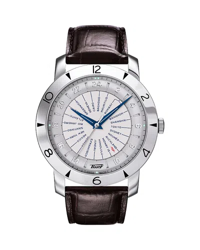 Tissot Heritage Navigator Watch, 43mm In Metallic