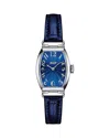 Tissot Women's Swiss Heritage Porto Blue Leather Strap Watch 22x30mm In Blue