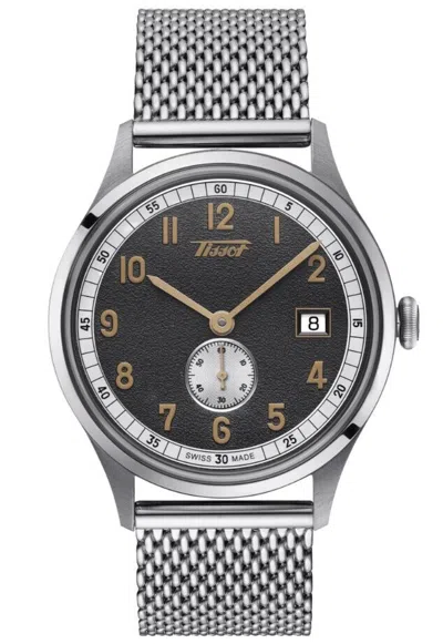 Pre-owned Tissot Heritage Small Second Grey Dial Round Men's Watch T1424281108200