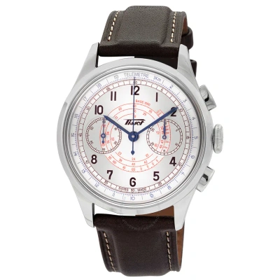 Tissot Heritage Telemeter Chronograph Automatic Silver Dial Men's Watch T1424621603200 In Metallic