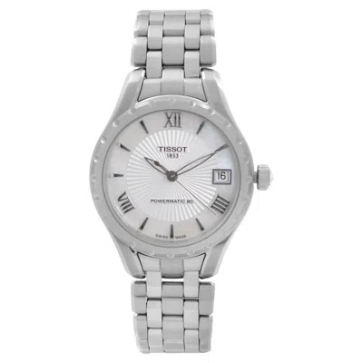 Pre-owned Tissot Lady 80 Steel White Mop Dial Automatic Ladies Watch T072.207.11.118.00