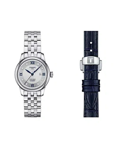 Tissot Women's Swiss Automatic Le Locle Diamond Accent Stainless Steel Bracelet Watch 29mm In No Color