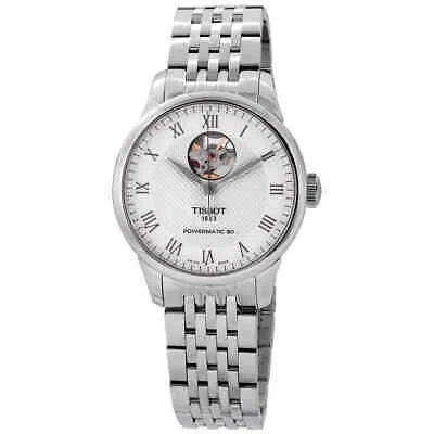 Pre-owned Tissot Le Locle Automatic Open Heart Silver Dial Men's Watch T0064071103302