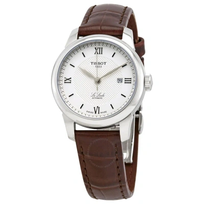 Tissot Le Locle Automatic Silver Dial Ladies Watch T006.207.16.038.00 In Brown / Grey / Silver