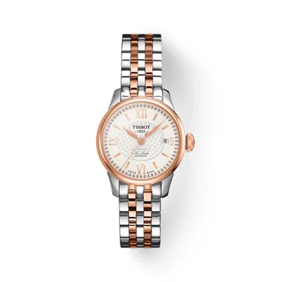 Pre-owned Tissot Le Locle Automatic Two Tone Rose Gold 25mm Ladies Watch T41.2.183.33