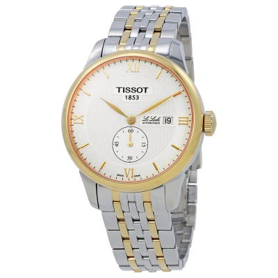 Tissot Le Locle Automatic White Dial Men's Watch T0064282203801 In Two Tone  / Gold / Gold Tone / White