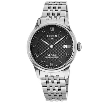 Tissot Le Locle Powermatic 80 Black Dial Stainless Steel Men's Watch T006.407.11.053.00 In Metallic