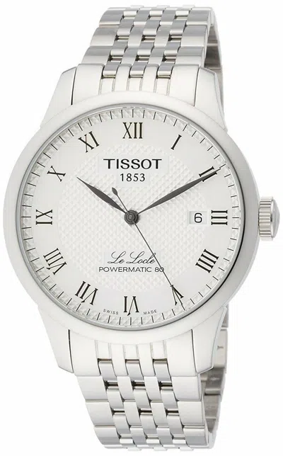 Pre-owned Tissot Le Locle Powermatic 80 Slvr Dial Ss Men's Watch T006.407.11.033.00 -