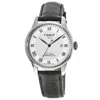 Tissot Le Locle Silver Dial Black Leather Men's Watch T41.1.423.33 In Silver