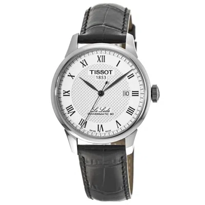 Tissot Le Locle Silver Dial Black Leather Men's Watch T41.1.423.33