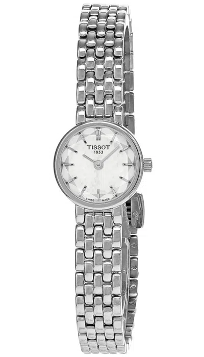 Pre-owned Tissot Lovely Round 19.5mm Mop Dial Ss Women's Watch T140.009.11.111.00