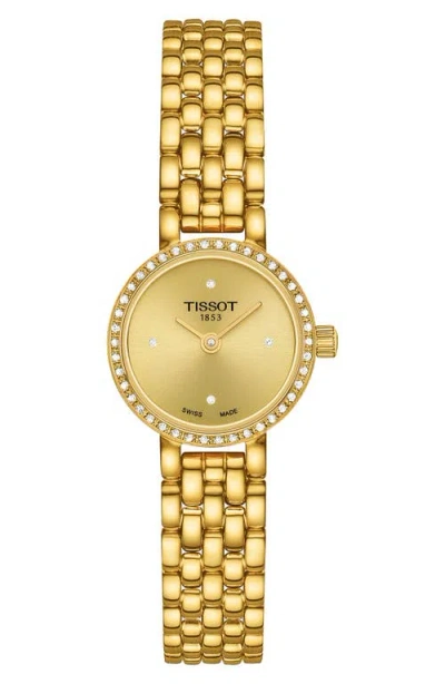 Tissot Lovely Round Diamond Bracelet Watch, 19.5mm In Gold