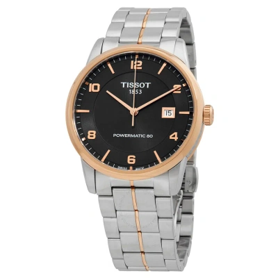 Tissot Luxury Automatic Anthracite Dial Two-tone Men's Watch T086.407.22.067.00 In Two Tone  / Anthracite / Gold / Gold Tone / Rose / Rose Gold / Rose Gold Tone