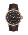 Tissot Luxury Automatic Watch, 41mm In Black/brown