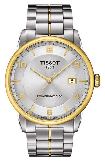 Tissot Luxury Gts Automatic Bracelet Watch, 41mm In Black/black/silver