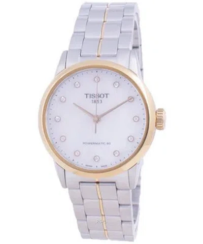 Pre-owned Tissot Luxury Lady Automatic Fashion T086.207.22.116.00 Ladies Women's Watch 50m In White