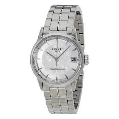 Pre-owned Tissot Luxury Powermatic 80 Silver Dial Ladies Watch T086.207.11.031.10