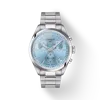 Tissot Men's Swiss Chronograph Pr 100 Stainless Steel Bracelet Watch 40mm In Blue