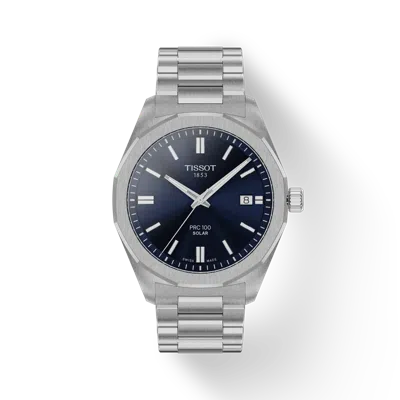 Tissot Man  Prc 100 Solar Quartz T1514221104100 In Blue