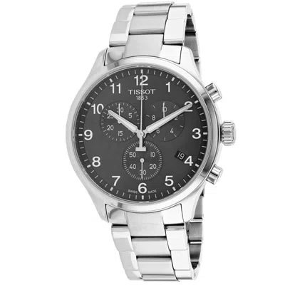 Tissot Men's Black Dial Watch In Metallic