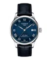 Tissot Men's Blue Leather Bracelet Watch, 39.30mm In Blue