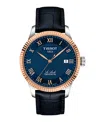 Tissot Men's Blue Leather Bracelet Watch, 39.30mm In Blue