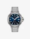 Tissot Mens Blue T Race 41mm Mens Stainless-steel Automatic Watch In Blue