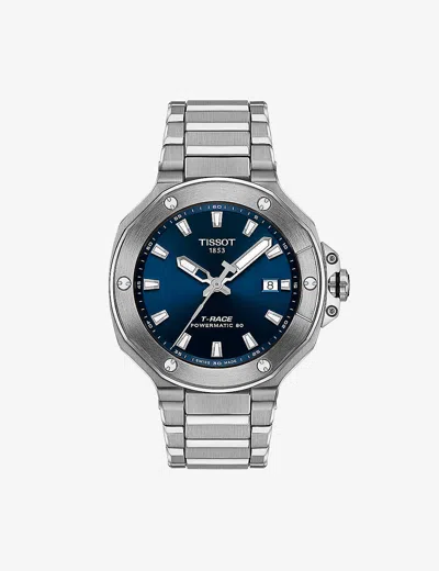 Tissot Mens Blue T Race 41mm Mens Stainless-steel Automatic Watch