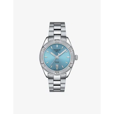 Tissot Mens Blue T1019101135100 Pr 100 Sport Chic Stainless-steel Quartz Watch In Neutral