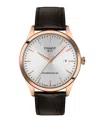 Tissot Classic Dream Automatic Leather Strap Watch, 40mm In Brown