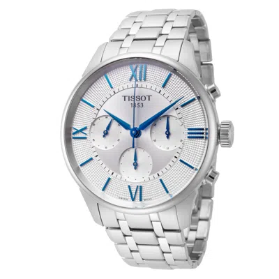 Tissot Men's Chemin Des Tourelles 42mm Watch T1394621103800 In Silver