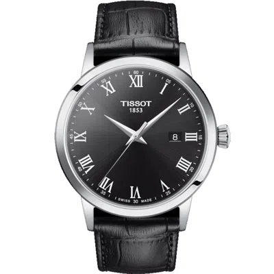 TISSOT MEN'S CLASSIC BLACK DIAL WATCH