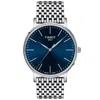 Tissot Men's Swiss Everytime Stainless Steel Bracelet Watch 40mm In Blue