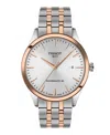 Tissot Classic Dream Powermatic 80 Two-tone Bracelet Watch, 40mm In Gray