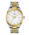 Tissot Men's Gray Stainless Steel Bracelet Watch, 40mm In White