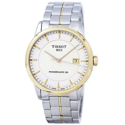 Pre-owned Tissot Men's Powermatic 80 Ivory Dial Watch - T0864072226100