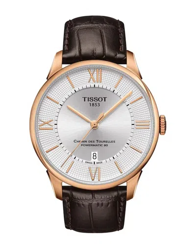 Tissot Men's Powermatic 80 Watch In Gold