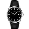 Tissot Men's Swiss Pr 100 Black Leather Strap Watch 40mm In Black