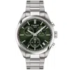 Tissot Pr 100 Chronograph Quartz Green Dial Steel Men's Watch T150.417.11.091.00